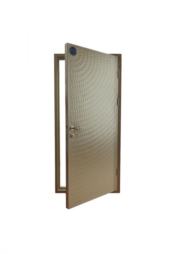 درب-اداری-فلزی-طرح-ژئومتریک