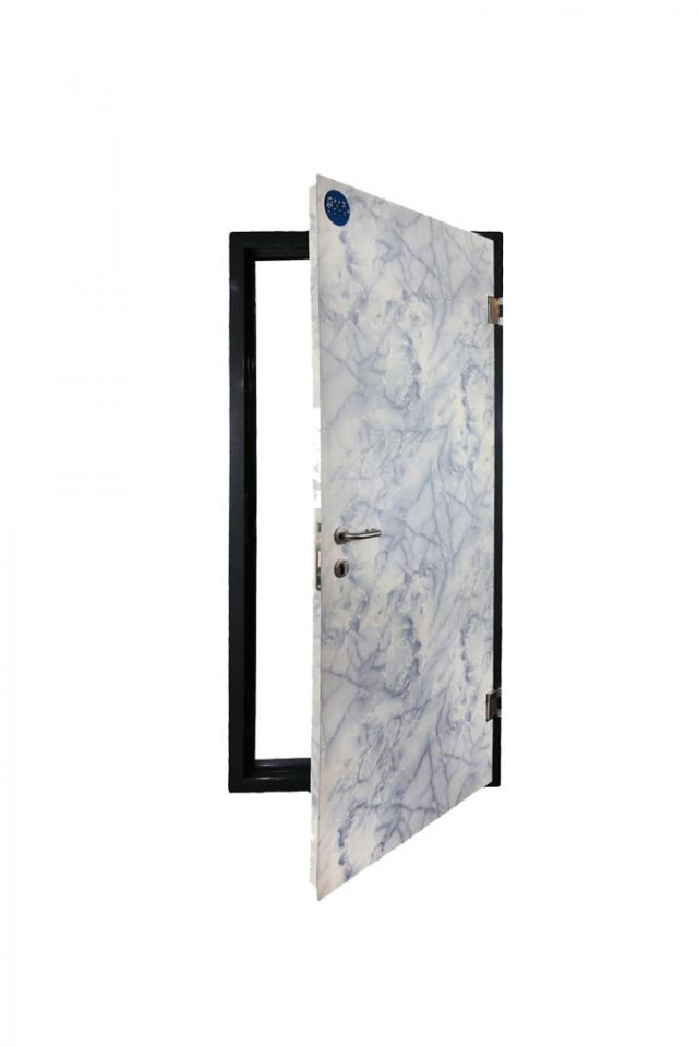 درب فلزی اداری طرح سنگ