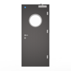 درب تک لنگه شیشه خور گرد