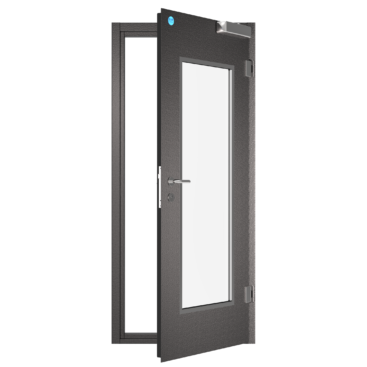 درب تک لنگه تمام شیشه